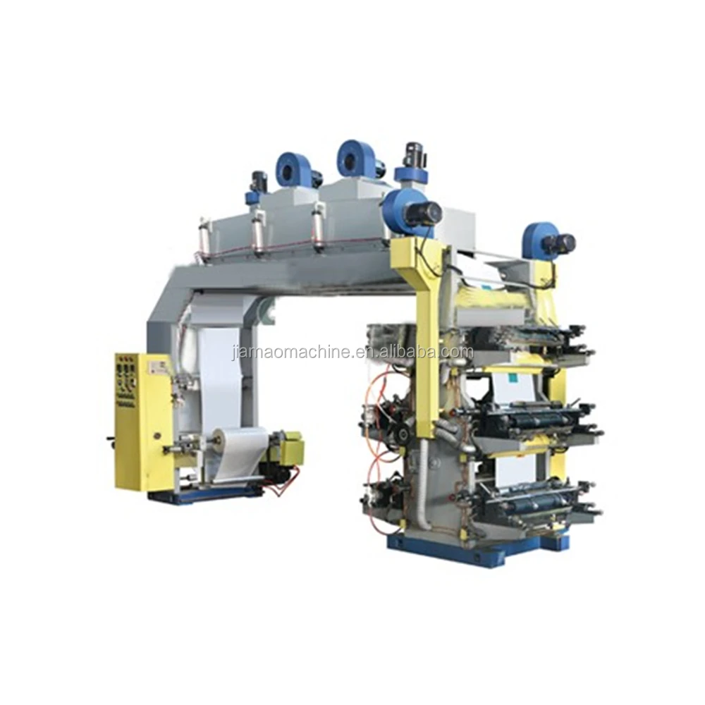 Flexographic Printers Adhesive Tape 6 Colors Flexo Printing Machine