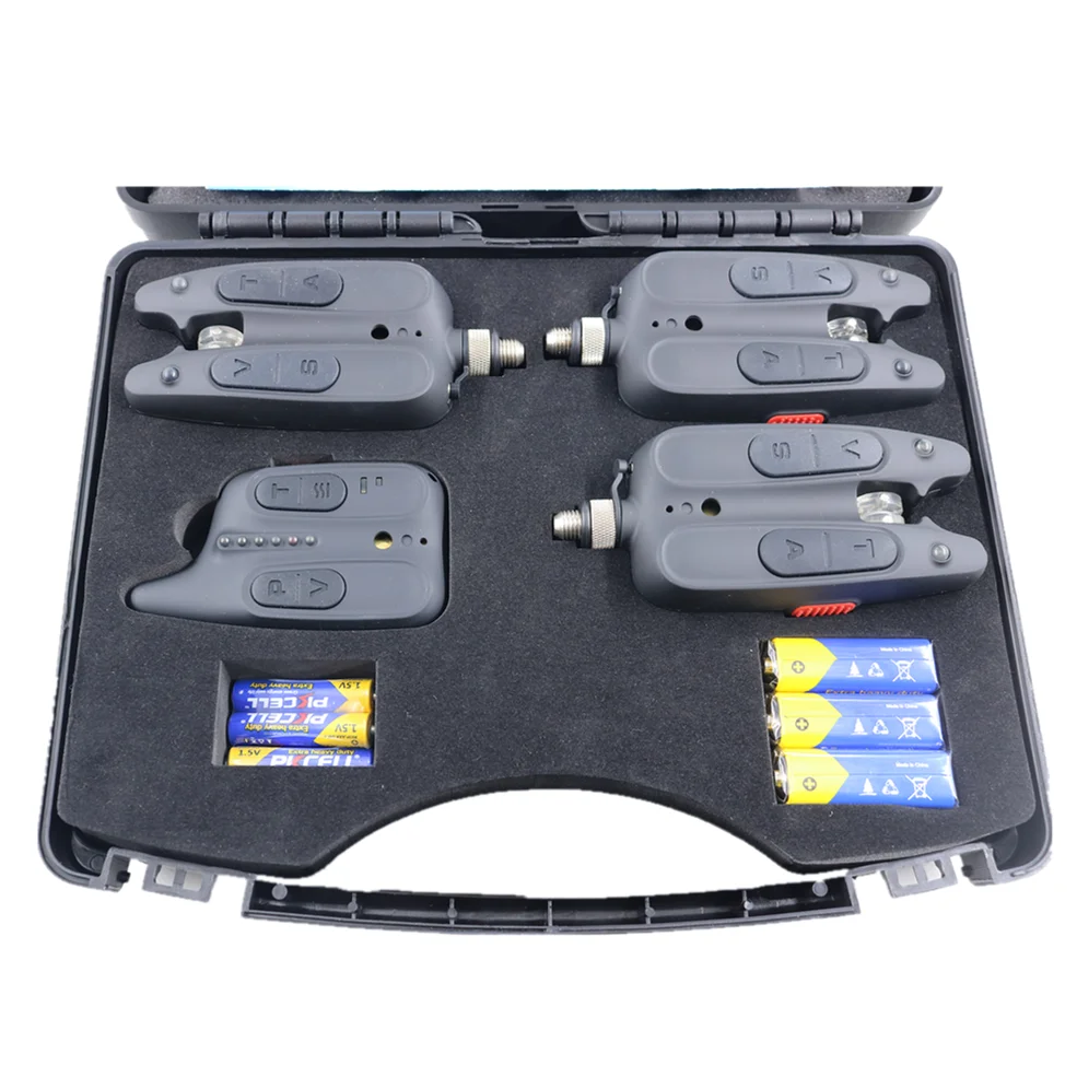 JZH wholesale price carp fishing wireless bite alarm RF1518 3+1 set Europe Fishing Tackle