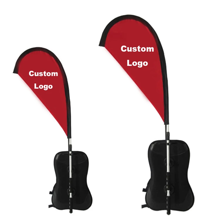 Wholesale Backpack Flag Pole Kit Advertising Teardrop Feather X Shaped Custom Printed Double Sided Backpack Flag Banner