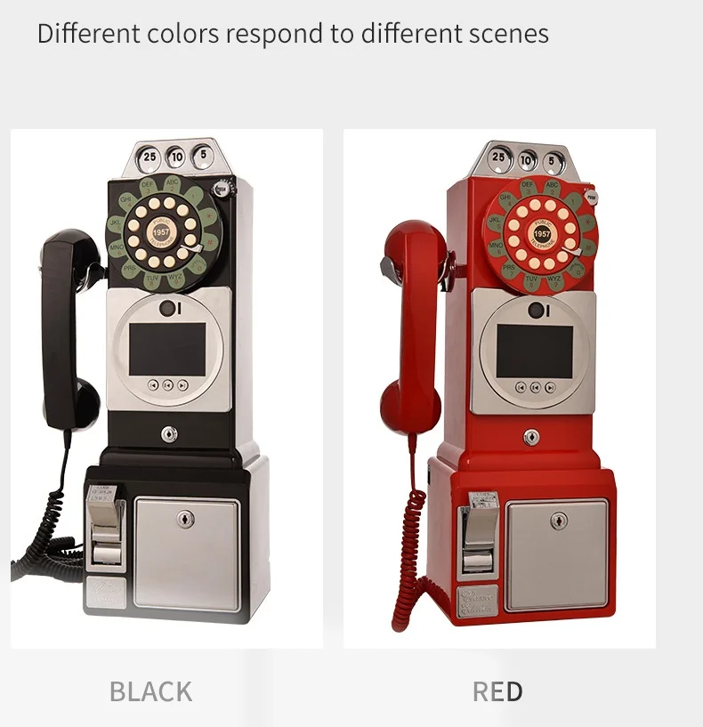 YN Antique Style Audio Video Guest Book Phone Record For Wedding