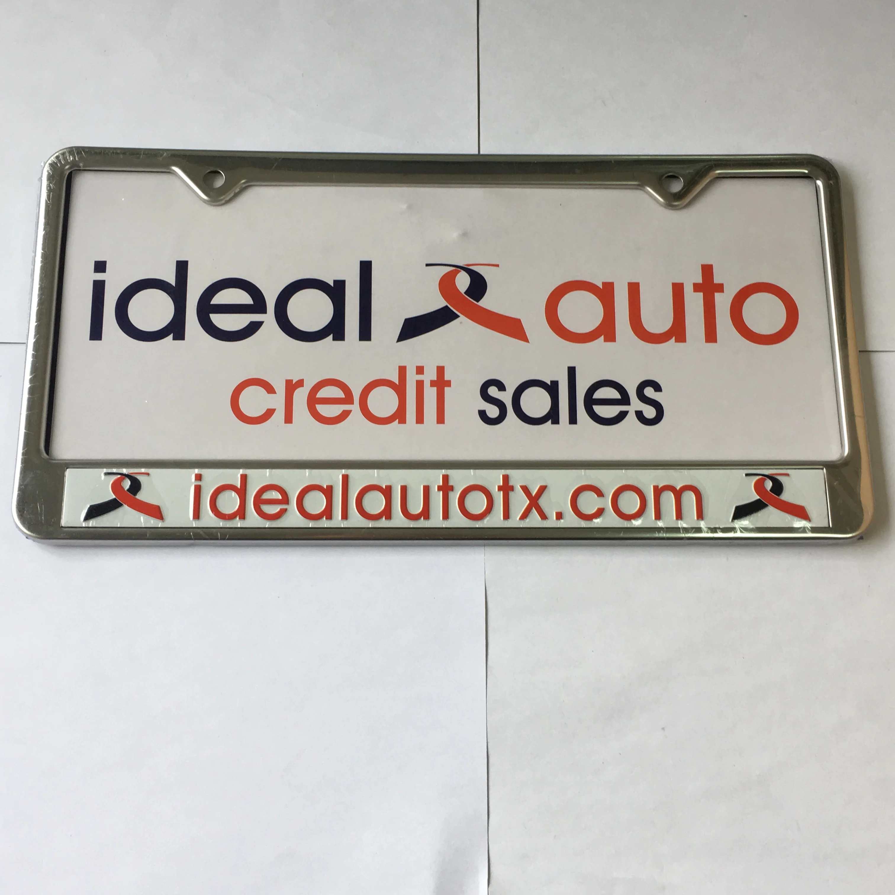 3d embossed license plate frame License plate frame