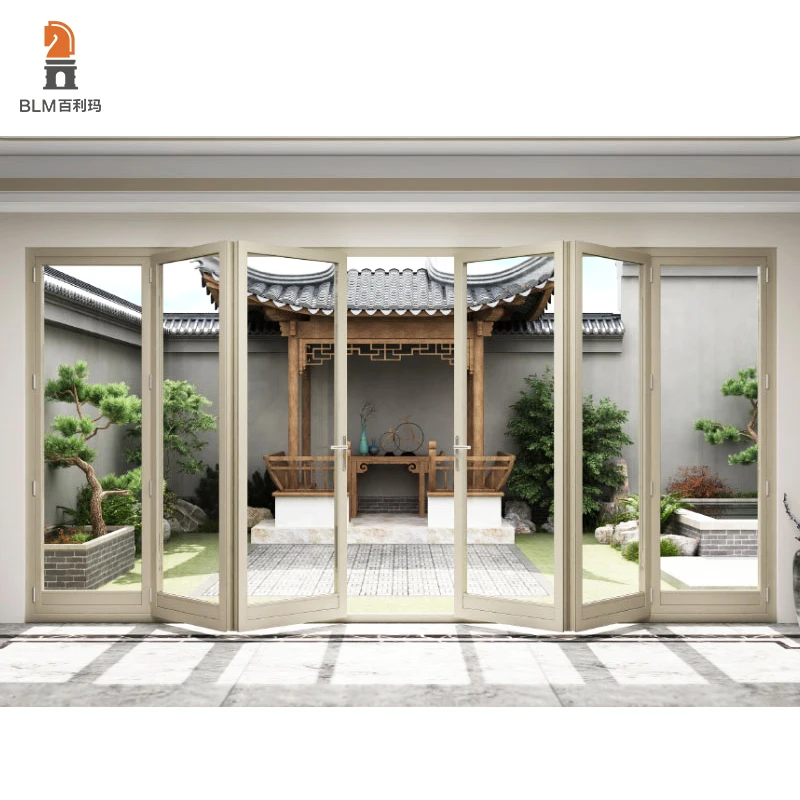 German standard aluminium bifold accordion windows and doors exterior entry door