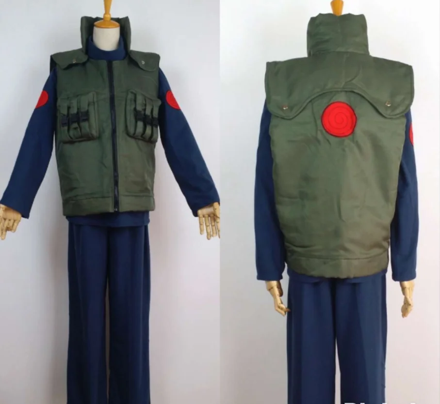 Anime Cosplay Costume Qimu Kakashi cosplay vest flannel trousers