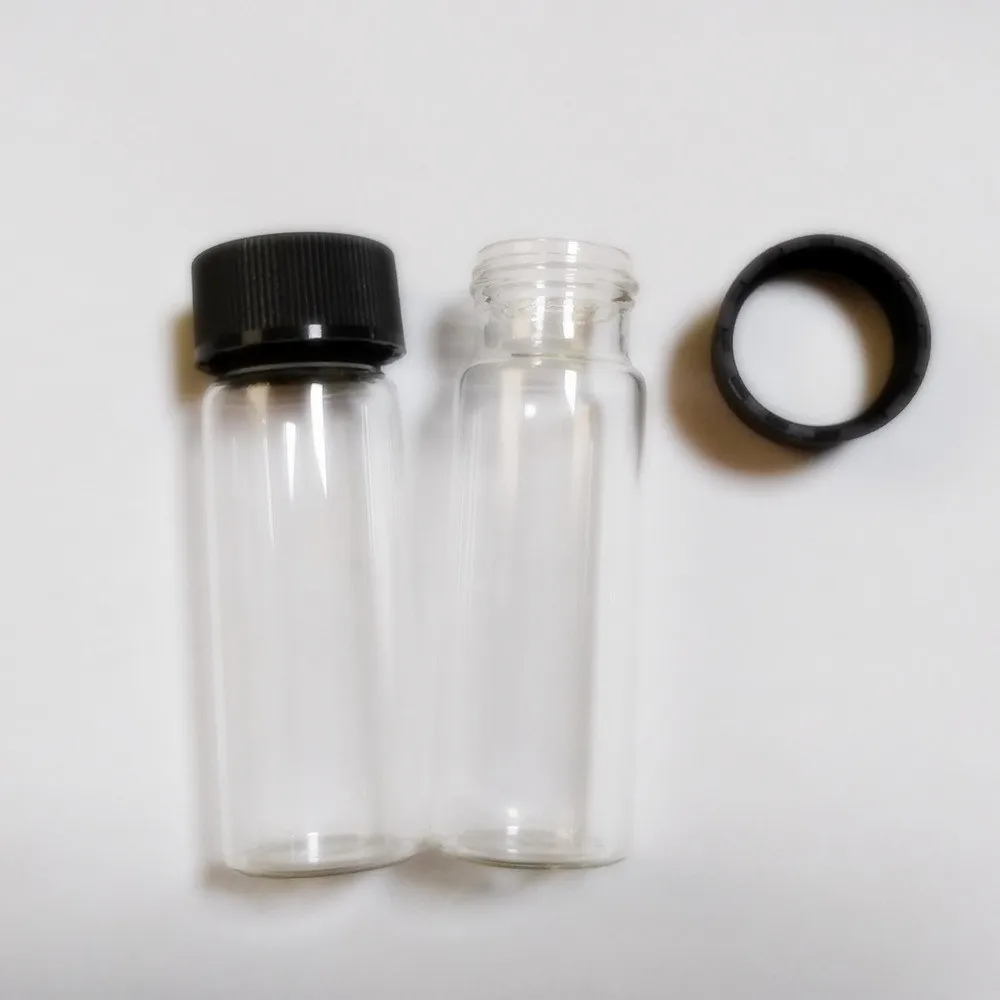 40ml 30x90mm Wide Opening Screw Top Glass Tube With 28/410 Plastic Lid