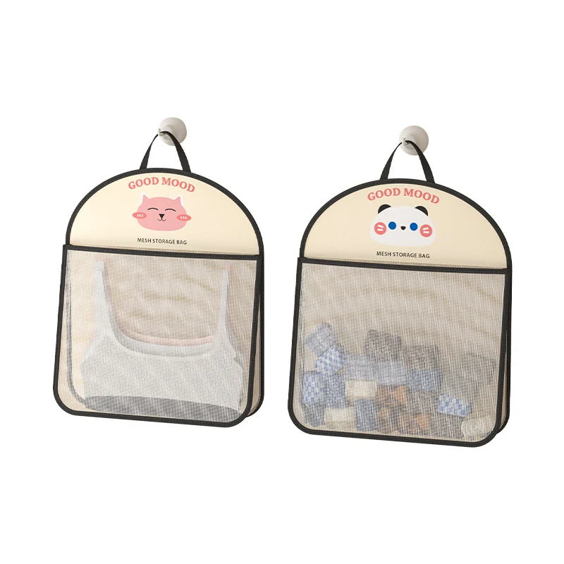 2024 New Hanging Organizer Sock Mesh Hanging Storage Bag For Closet Household Dormitory Wall
