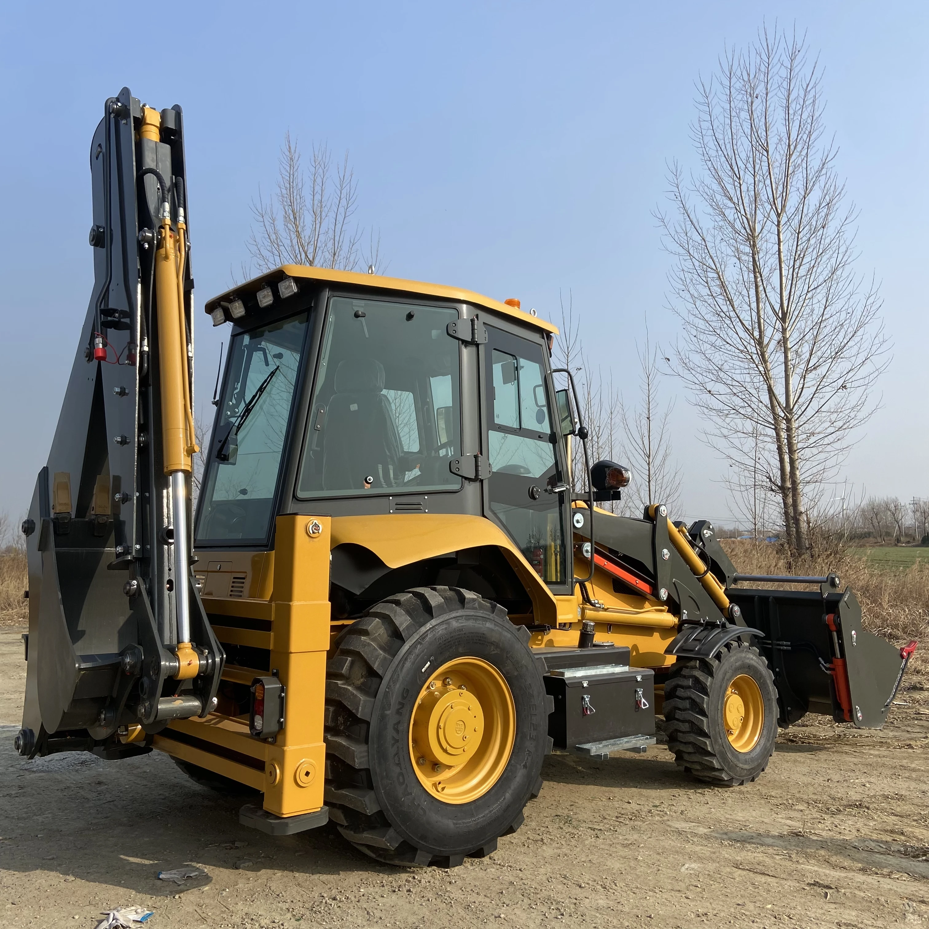 New Material FURD Factory Price Chinese Backhoe Excavator Loaders Mini 4X4 Backhoe Loader with Price for Sale China