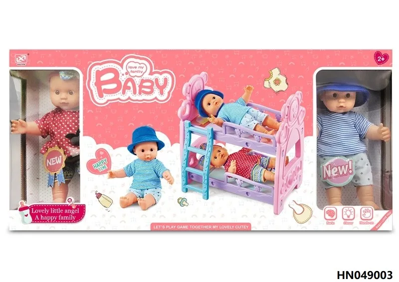 New design 12 Inch Doll Children Play Pretend Toy cotton vinyl doll for babies