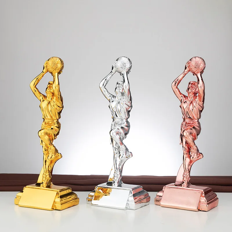 Character Soccer Trophy Outstanding Player MVP Soccer Championship World Cup Match Resin Electroplating Champions and Asian Seas