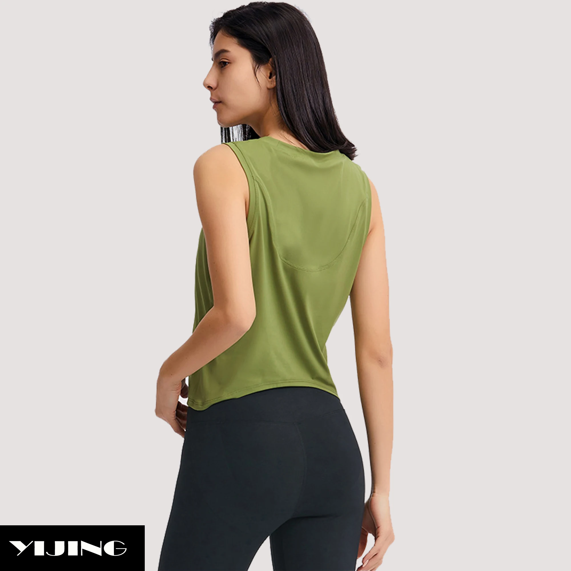 Summer Color Fashion Classic Fit Cropped Tank Top Performance Tank Top Gym Girls Clothes