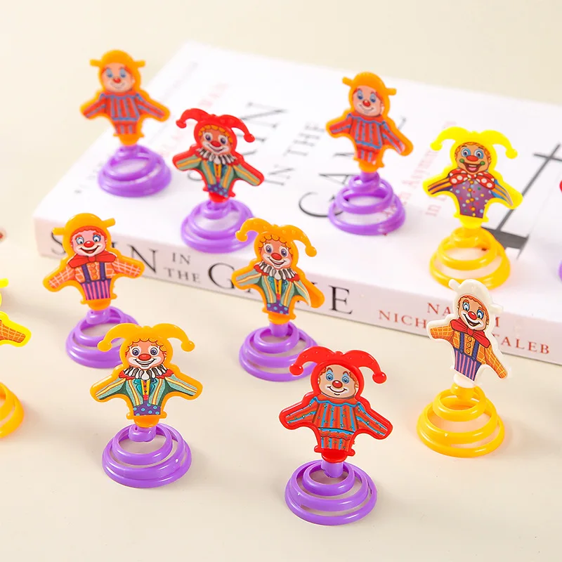 Hotsale Bulk Mini Spring Clown Figures Toys For Vending Capsule Classroom Prize Mini Spring Clown Figures Toys