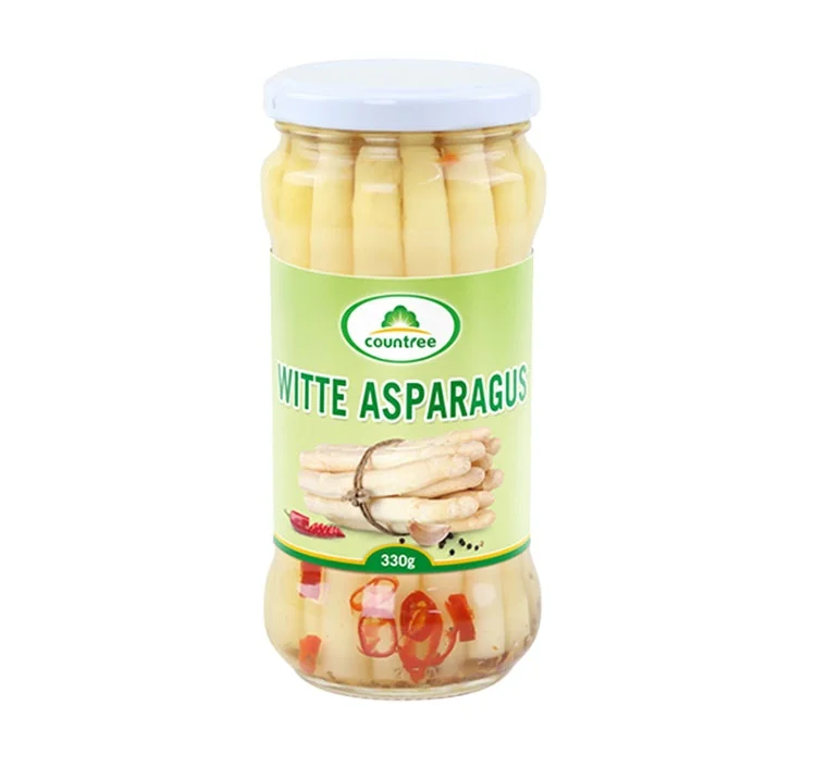 Fresh canned grilled pickled white asparagus in China