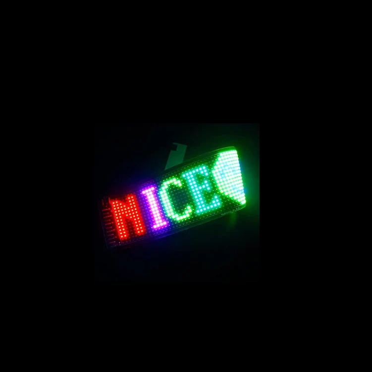 RGB Flexible Screen Pixel Matrix Display Led Screen Module Panel 8x8/16x16/8x32 IC Individually Addressable Signal