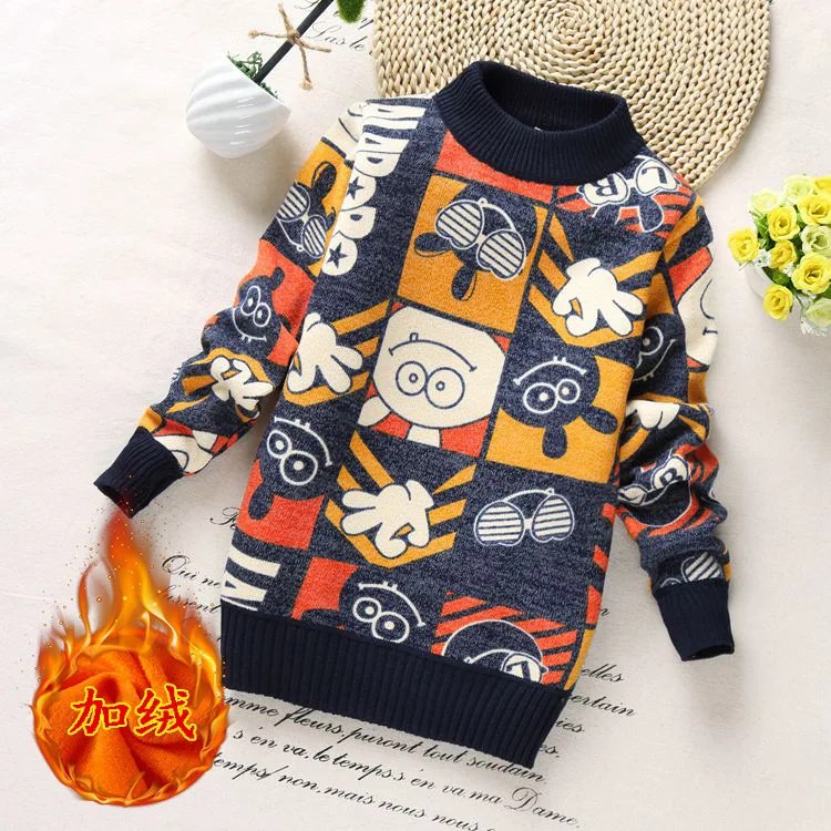 
children Clothes baby boys cotton Warm sweaters girls Winter Autumn child 