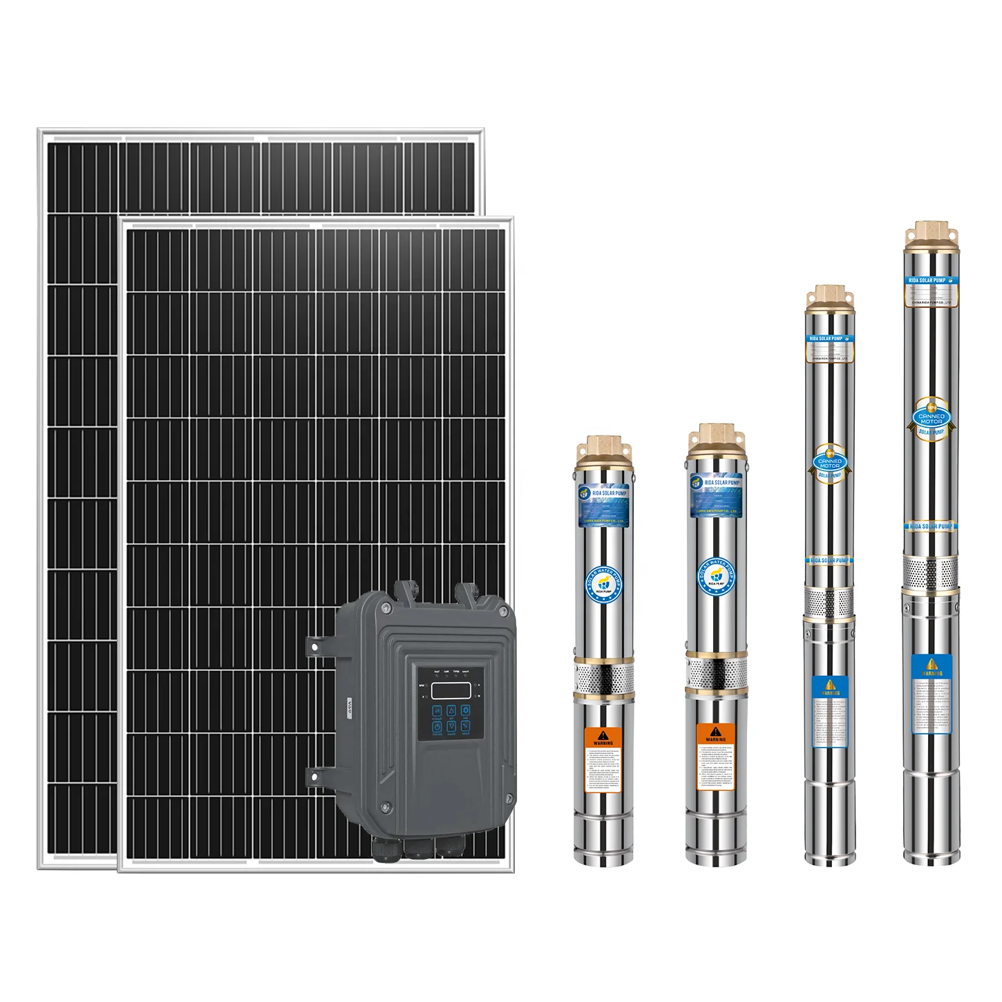 RIDA Professional Production 48V Agriculture Irrigation Smart Solar Water BLDC Solar Submersible Pump