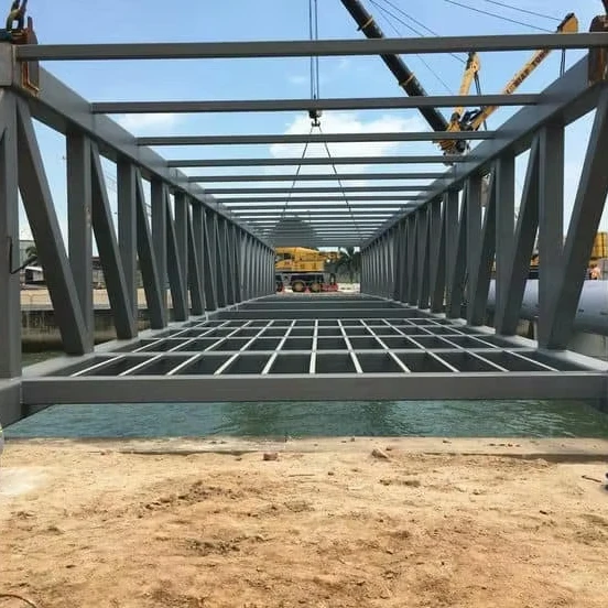 Build Bailey for Sale Customized Prefabricated Steel Structure Bridge Skywalk Bridge