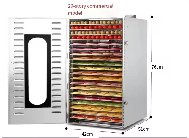 food Fruit Dragon Fruit Mango Dry Dehydrator Dryer Commercial 20-layer
