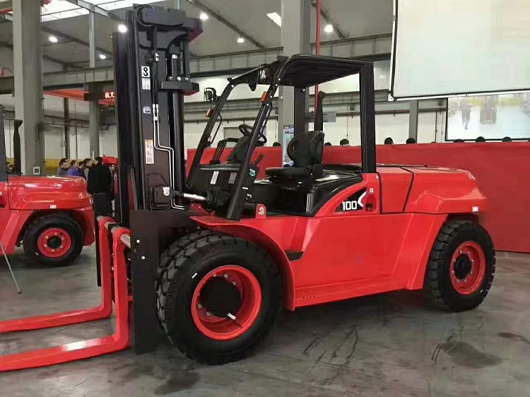 Forklift Equipment Diesel Power Forklift 10Ton Fork Lift CPCD100-QCK