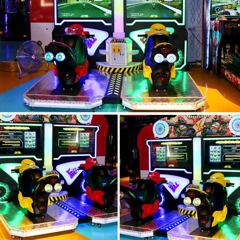 High quality Double Player Coin Operated Arcade Motorcycle Game Machine Racing Simulator Ride Motor Game for Game Center