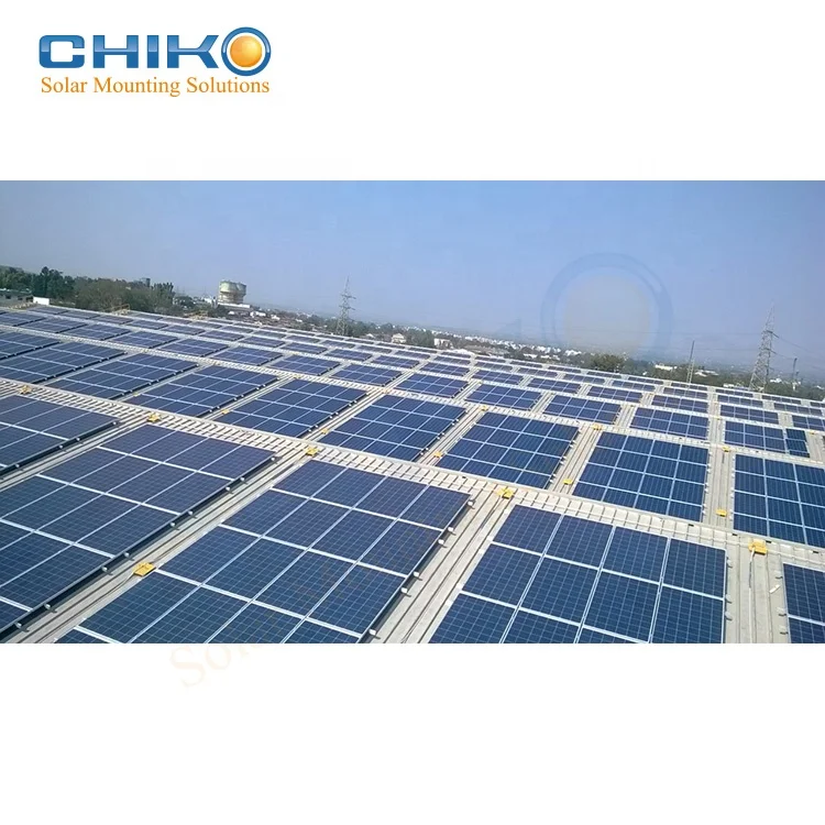  High strengthen solar racking for trapezoidal tin rooftop vs mounting solution hanger