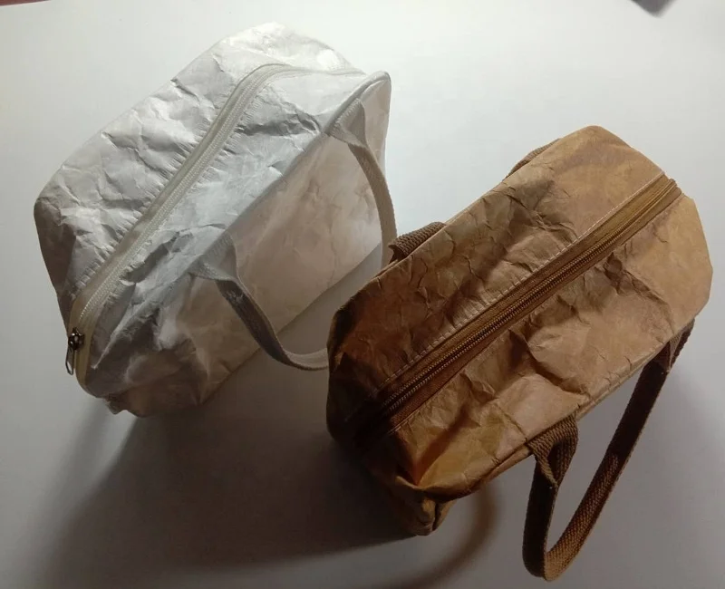 Small plain color paper tyvek tote bag