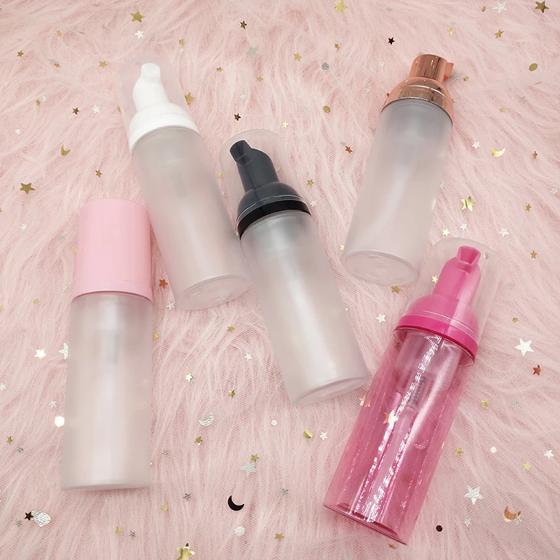 wholesale foam bottle for eyelash shampoo with bottle private label and foaming brushes kit
