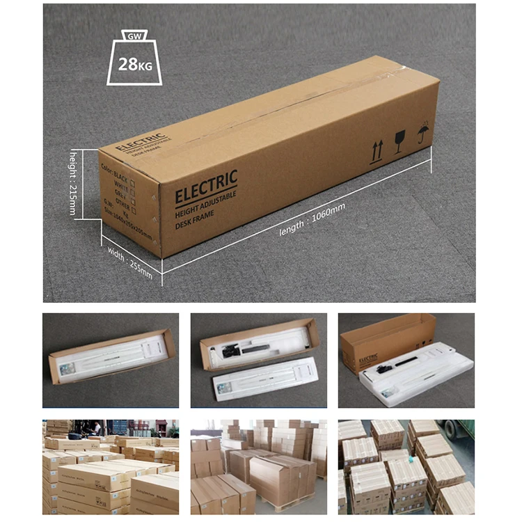 Wooden Office Desk With Printer Standing Desk Computer Table Gaming Lifting Desk Table Stand Fixed Double Motor