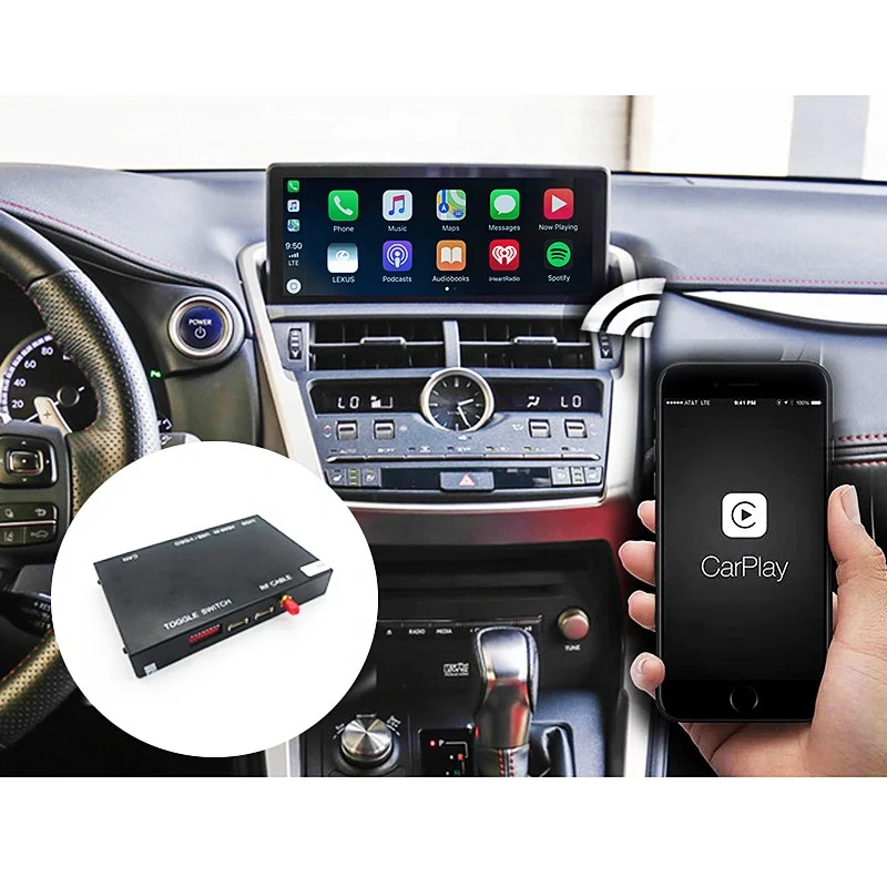 OEM Multimedia Solution Apple Carplay Interface Kits For Lexus RX450 RX350 RX300 RX200t 2014-2019 WIFI CarPlay Android Auto Siri