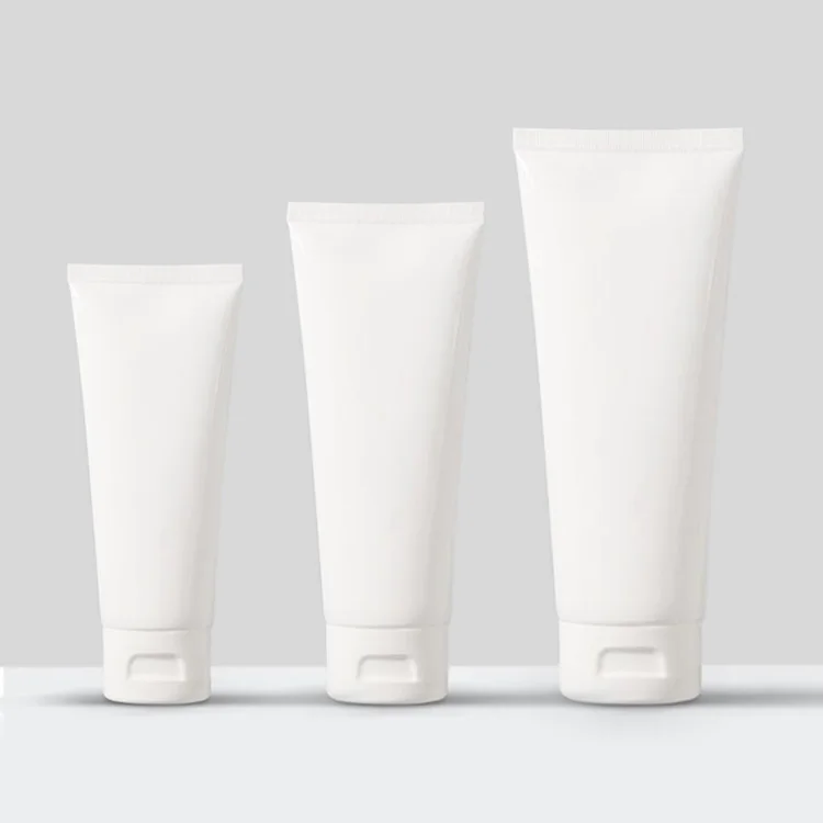 In Stock White Empty Face Hand Cream Sunscreen Plastic Packaging Cosmetic Tube 30ml 50ml 60ml 75ml 80ml 100ml 120ml 150ml 200ml