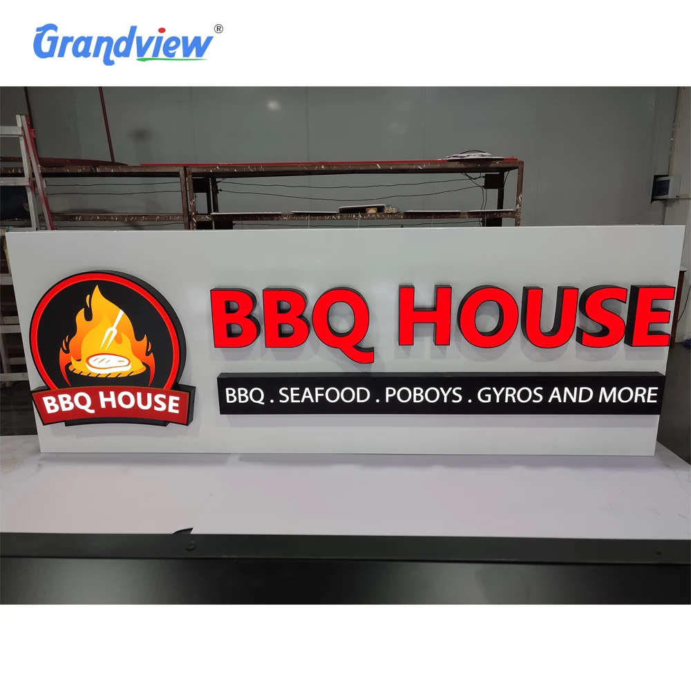 3d plastic acrylic letters waterproof led acrylic letter sign lighting logo sign for indoor or outdoor advertising