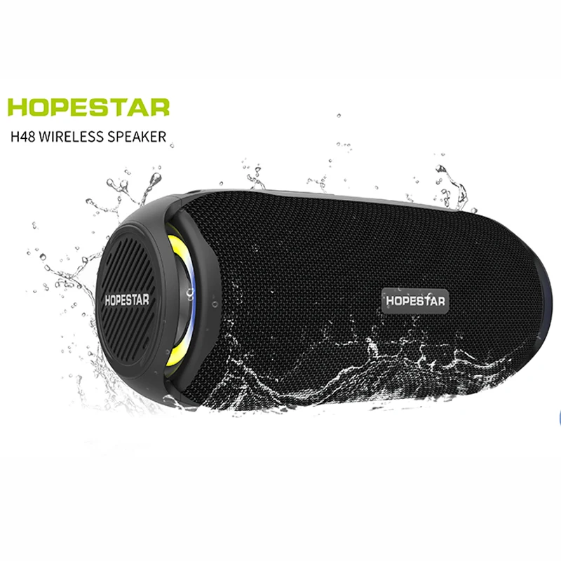 Беспроводная Bluetooth-Колонка HOPESTAR H48, портативная Водонепроницаемая колонка, сабвуфер с радио, FM, TF, USB, TWS