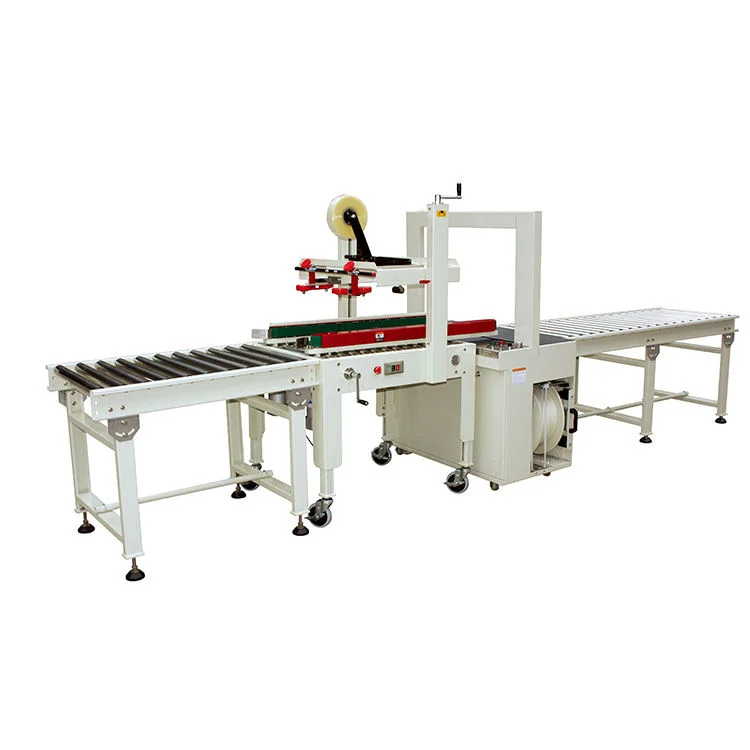 Factory Direct Automatic Carton Sealing Packing Production Line Commercial Cardboard Tape Sealer Packing Machine Line Customized
