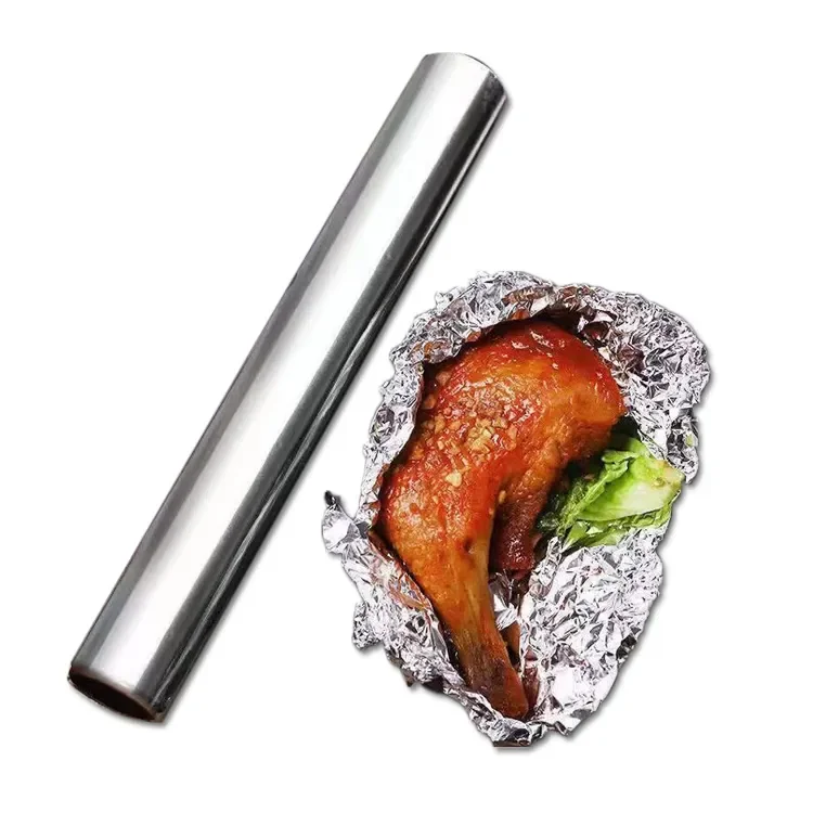8011 Recyclable Aluminum Foil In Rolls Disposable Food Packaging Aluminium Foil Roll For Baking
