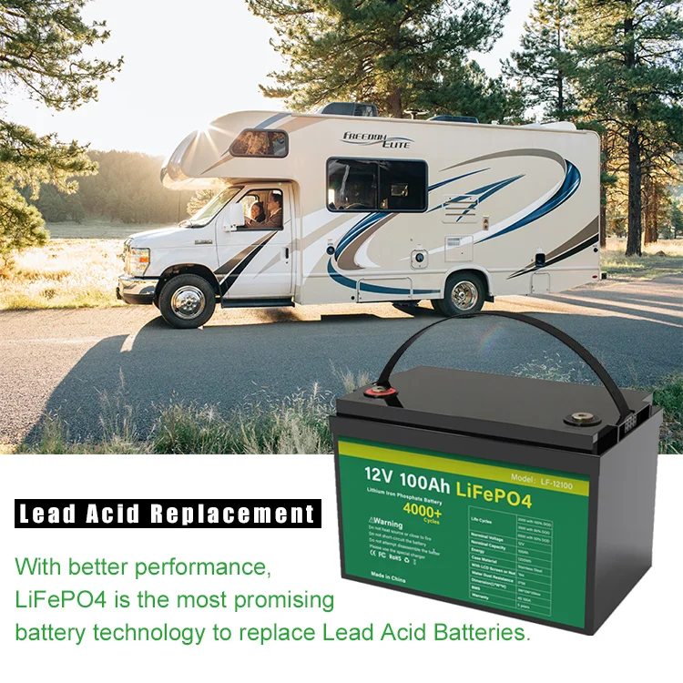 Lead Acid Replacement 12V 100Ah Lifepo4 Lithium-akku Overseas Stock Lithium Ion Phosphate Battery Akku Cart Battery Pack Battery