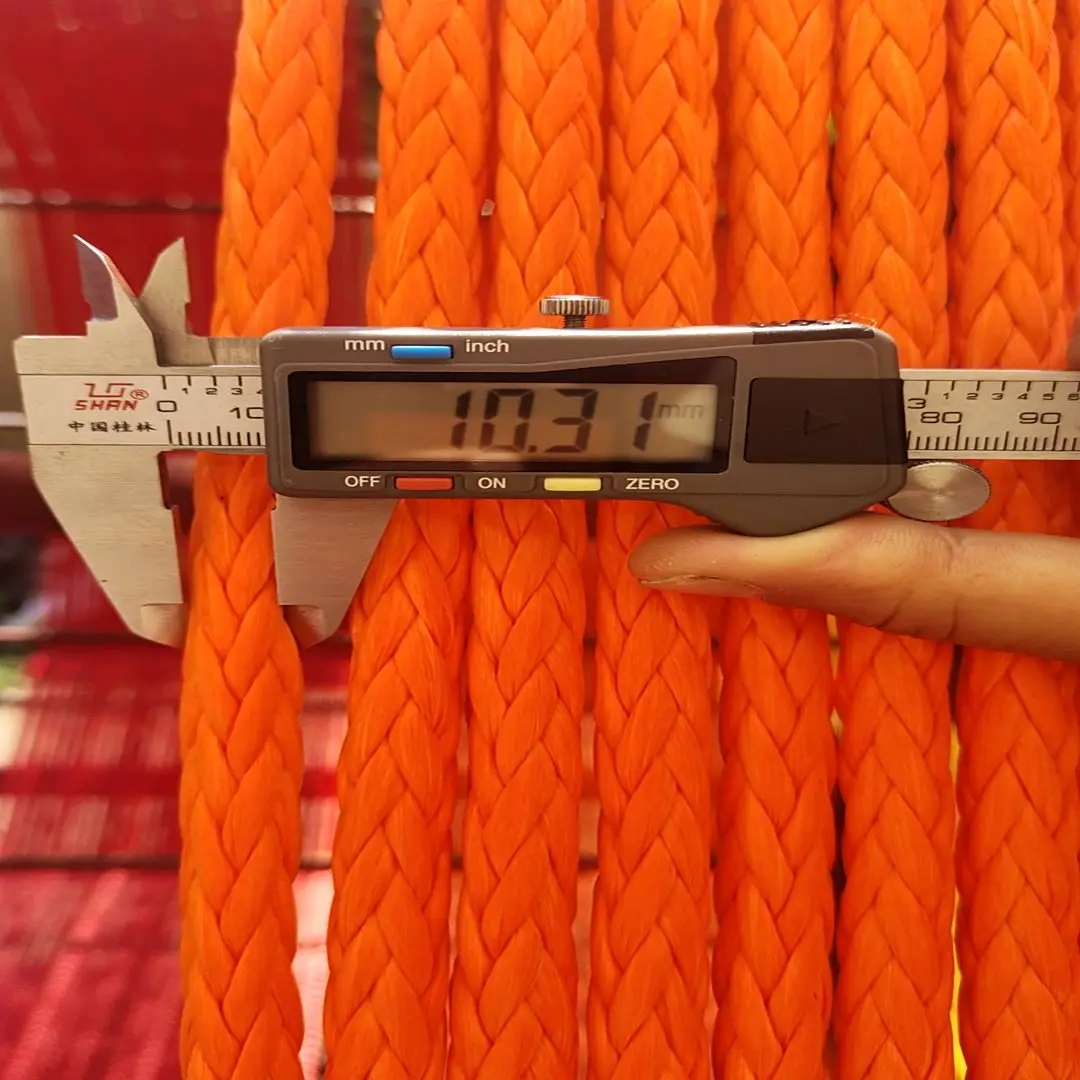 100% UHMWPE Marine Mooring Synthetic Rope 12 Strands for Packaging twist boat mooring spectra rope for marine Dock Line