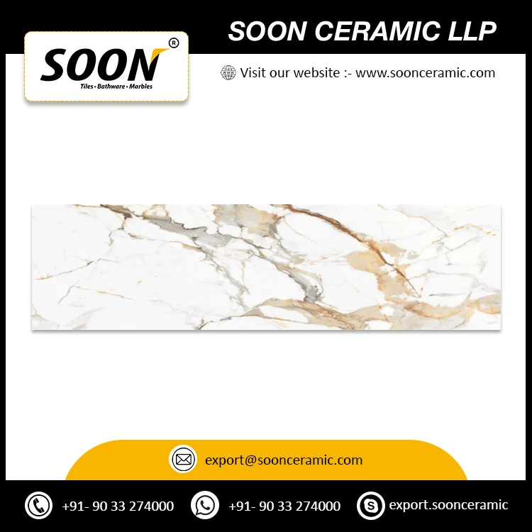 Direct Factory Supply 800x3000mm Calcatta Ultra Porcelain Tiles for Making Bath Tub Home Tiles at Affordable Price