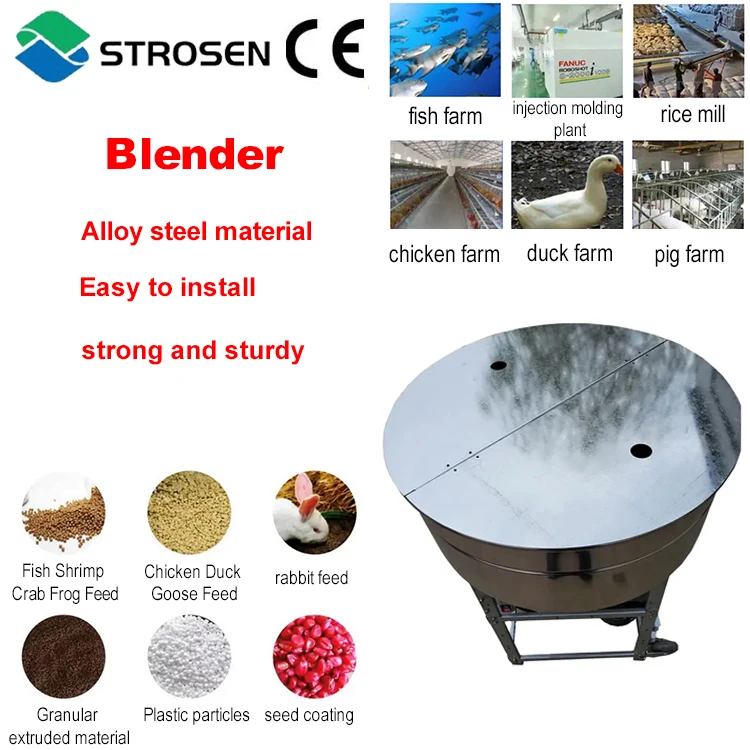 automatic feed mixers animal feed combination machine small batch fish cow horse feed high speed mixer