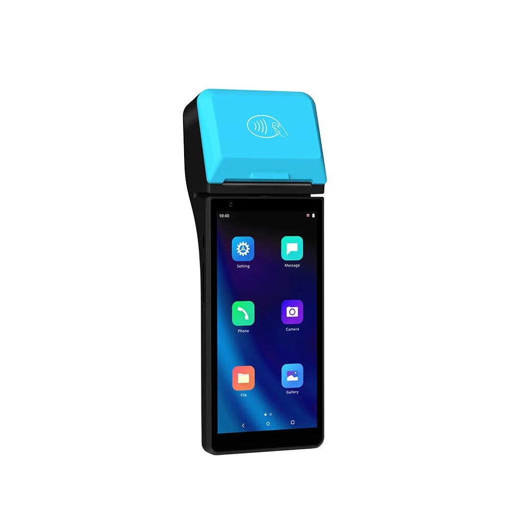 4G/3G/2G WLAN Bluetooth VPN NFC Android Touch Screen POS Terminal With Built In Battery Z500C