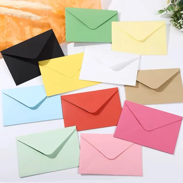 Wholesales custom invitation envelope custom cards envelope art paper colorful envelope with mix size