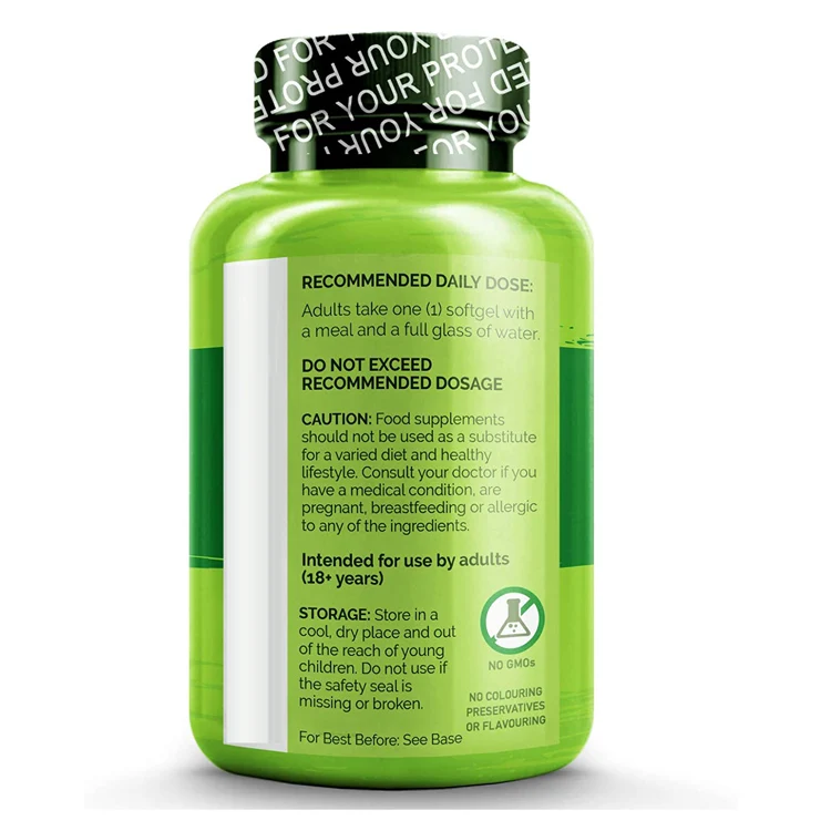 Omega-3 Fish Oil Supplement EPA DHA 1100 mg Triglyceride Omega 3 per Gel for Heart, Eye, Brain, Joint Health 60 Softgels