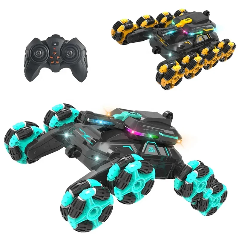New Design 2.4g Remote Acrobatics Rc Stunt Car 8 Wheel Rc Car Rc Stunt Car With Lights And Music