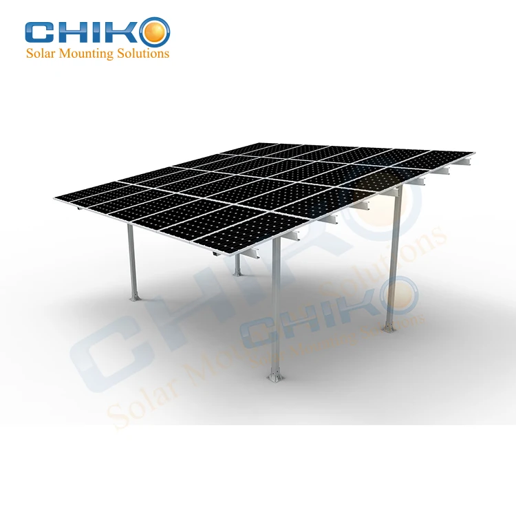 East-west solar parking lot solar panel racking with AS-NZ1170.2 certification