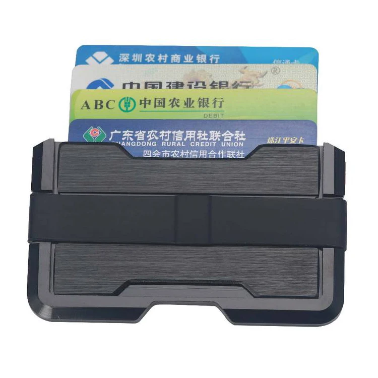 Rfid Blocking Credit Card Holder Stainless Steel Metal Wallet Protector Case Thin Slim for Men/Women