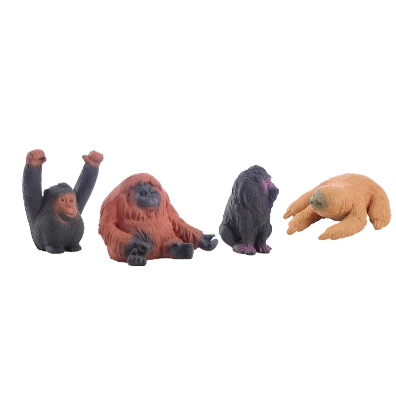 Factory Wholesale Mini Animal Set Ornaments TPR Toys For Kids Learning