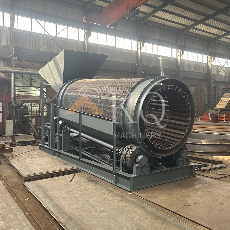 Heavy Rotary Drum Screen Mini Portable Gold Trommel Washing Plant  Trommel For Gold
