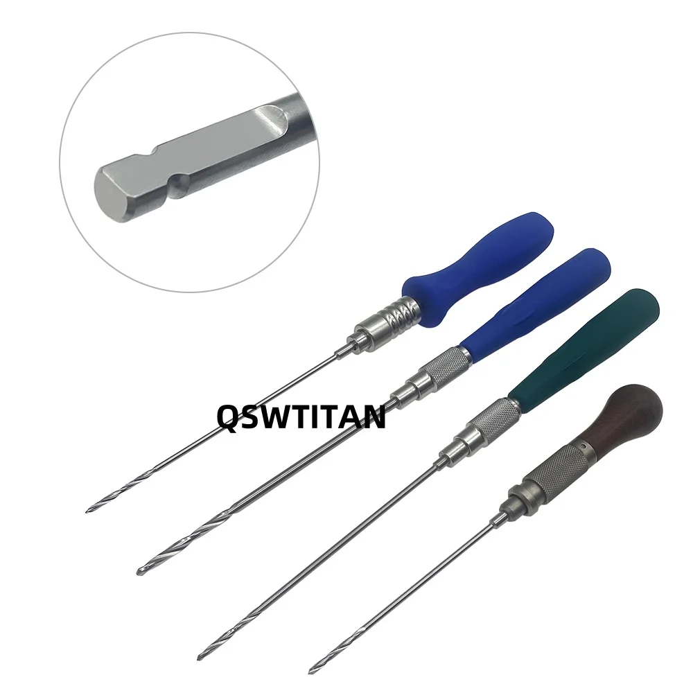 Bone AO Quick Coupling handle and AO drill bits Veterinary Orthopedic Surgical Instrument