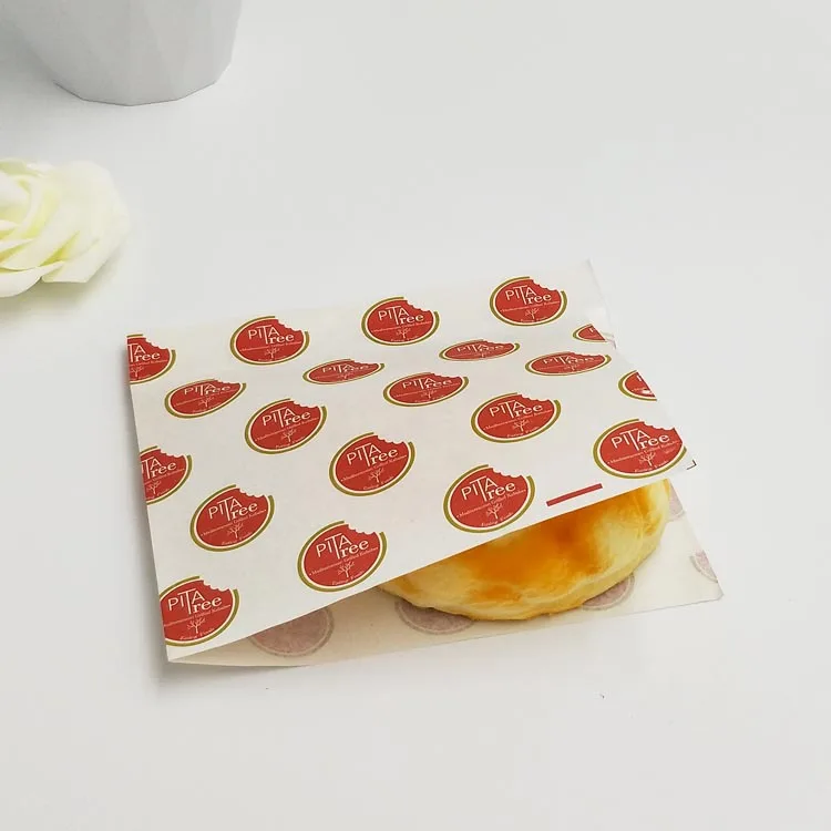 Manufacturers Wholesale Oil-Proof Two-Side Sealed Puff L-Shaped Opening Snack Packaging Triangle Paper Bag