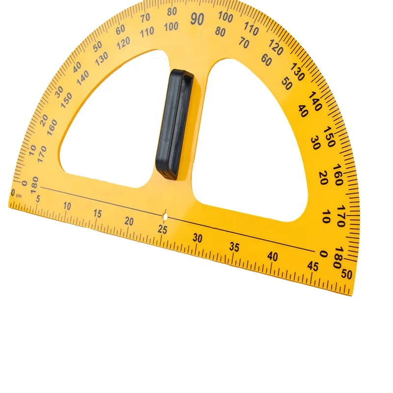 Magnetic Triangle Ruler Set Large Protractor Compass Straight Ruler Mathematics Square Set