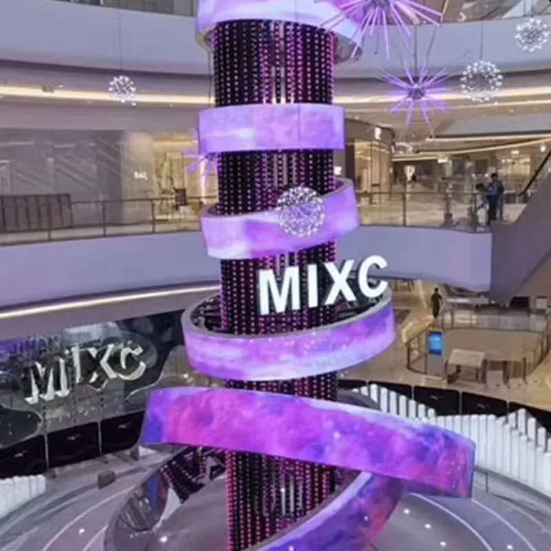 Shenzhen Hilan P3 мягкая Светодиодная панель тонкий светодиодный модуль экран индивидуальная форма мягкий дисплей гибкий