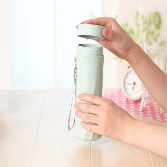 Design Natural Bamboo Cup Bamboo Fiber Coffee Mug Biodegradable Green Organic Bamboo Fiber Coffee Cup With Lid Rope