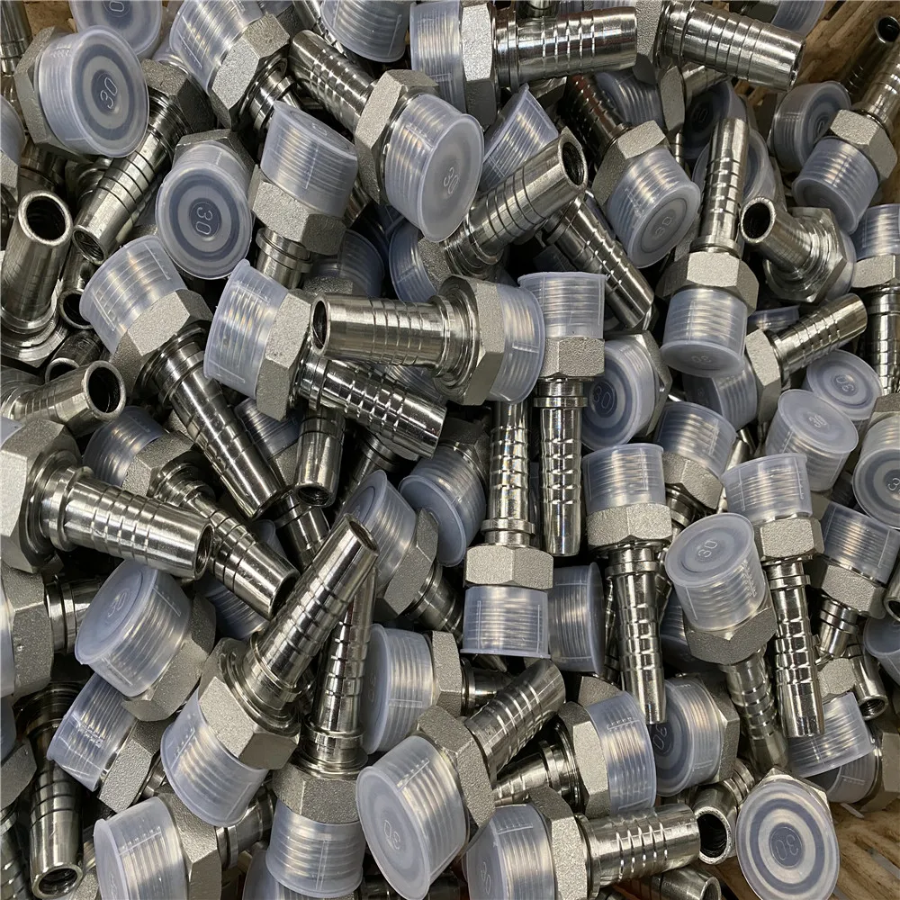 zinc plated hydraulic fitting one piece fittings for hydraulic hoses